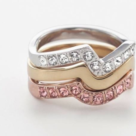 Touchstone Crystal Jewelry - Touchstone Crystal Color Wave Rings